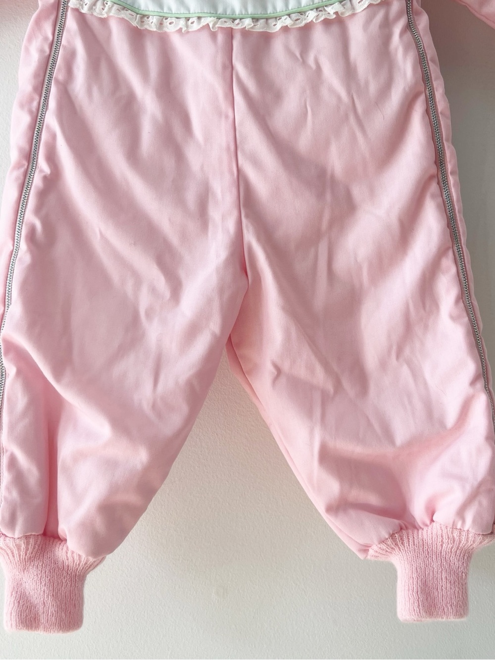 Vintage Sesame Street Big Bird Pink Snowsuit | Size 2 | Union USA Made - Picture 4 of 13